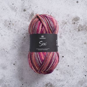 Sox 150g - Kirschrot/Korallenmulti Sox 150g - Kirschrot/Korallenmulti