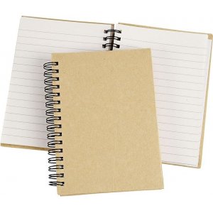 Notizbuch mit Spirale - braun - A6 Notizbuch mit Spirale - braun - A6