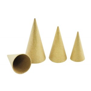 Pappkegel 30 Stück 8, 10 & 12 cm Pappkegel 30 Stück 8, 10 & 12 cm