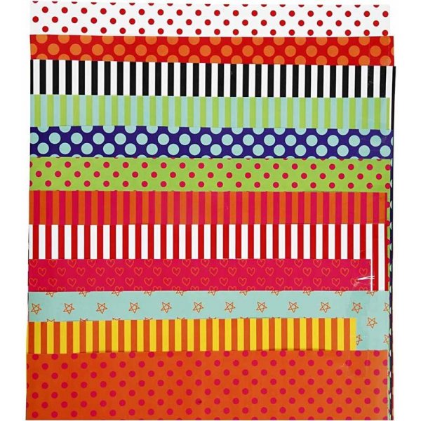Glanzpapier - gemischte Farben - gemustert - 50 Blatt Glanzpapier - gemischte Farben - gemustert - 50 Blatt