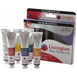 Starterset für Ölfarbe auf Wasserbasis 20 ml - 6 Farben Starterset für Ölfarbe auf Wasserbasis 20 ml - 6 Farben