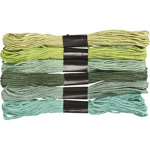 Harmony Stickgarn - grn - 6 Bndel