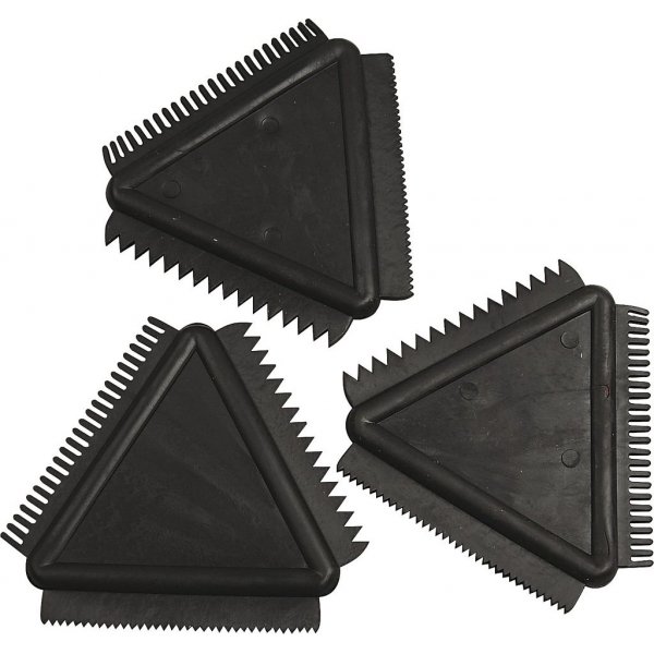 Gummispatel - schwarz - 3 Stk