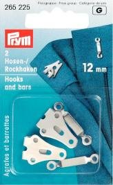Hosen- und Rockhaken silberfarben 12 mm 2 Stk Hosen- und Rockhaken silberfarben 12 mm 2 Stk