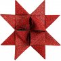 Sternstreifen - Rot - Glitzer, Lack - 6,5+11,5 cm - 40 Streifen