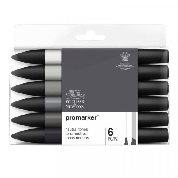 ProMarker W&N - Neutrale Tne, 6 Stifte