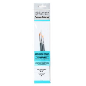 Synthetisches Pinselset W&N Foundation Aquarell - Nr. 11 Synthetisches Pinselset W&N Foundation Aquarell - Nr. 11