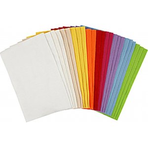 Hobbyfilz - gemischte Farben - 24 Blatt Hobbyfilz - gemischte Farben - 24 Blatt