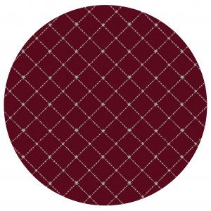 Wachstuch PVC rund quadratisch - Rot/Silber Wachstuch PVC rund quadratisch - Rot/Silber