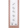 Bastelset - Geflochtene Herzen - rot/weies Muster - 8-tlg