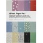 Glitzerpapier in Blcken - A4 - 30 Blatt
