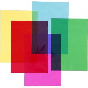 Zellophan - gemischte Farben - A4 - 5 x 20 Blatt Zellophan - gemischte Farben - A4 - 5 x 20 Blatt
