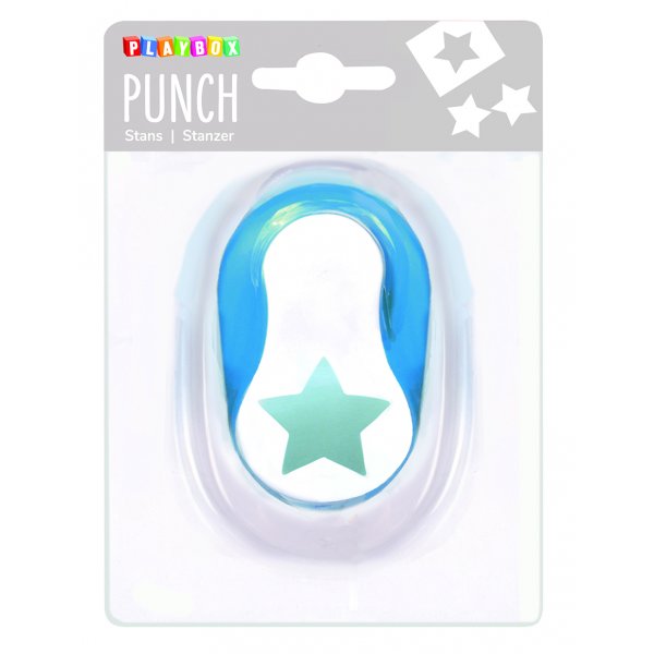 Stanzstern 2,5 cm - Blau/Wei�