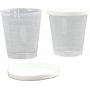 Becher mit Deckel - 30 ml - 75 Stk