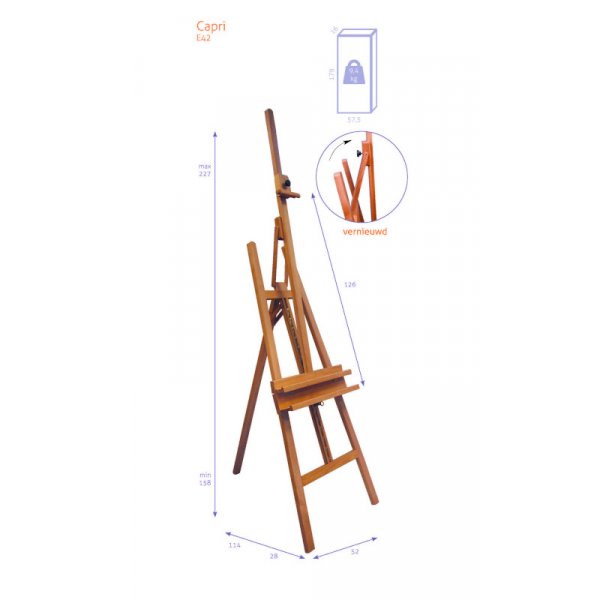 Staffelei - Studio A-Frame Nr. 42 - Capri