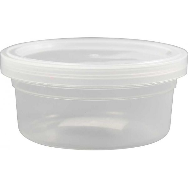 Plastikglas mit Deckel - 125 ml - 20 Stk