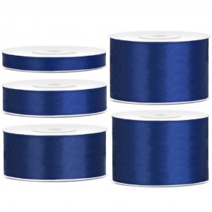 Satinband - 25 m - Marineblau