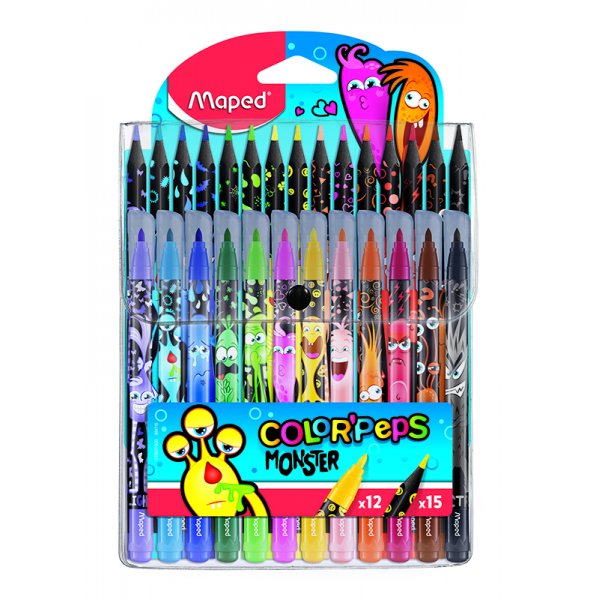 Faserstift-Set - Maped - Monster-Design