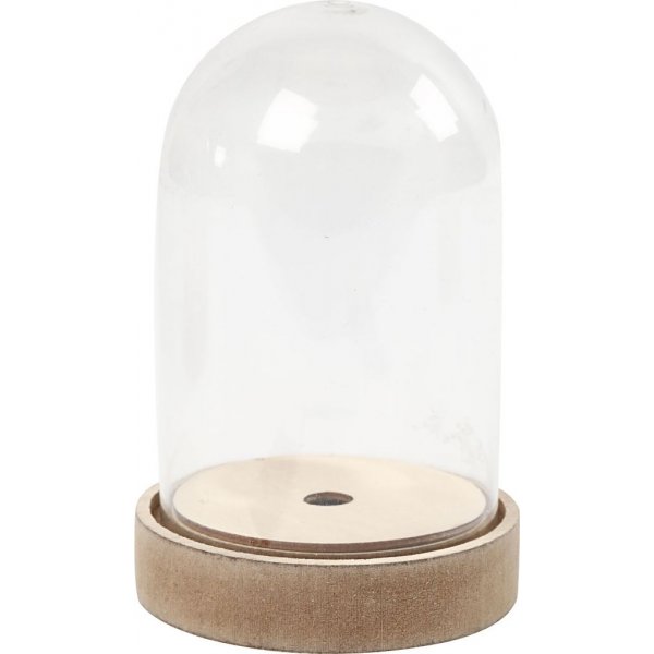 Tasse auf Holzsockel - 8 cm