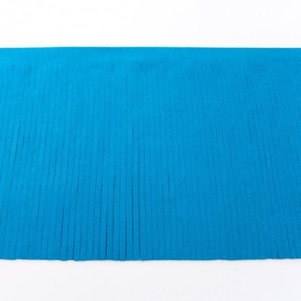 Bordre mit Fransen - Wildleder 12 cm