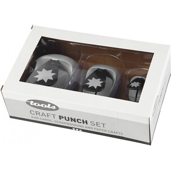 Schicht-auf-Schicht-Stanzer - grafischer Stern - 3 Stk