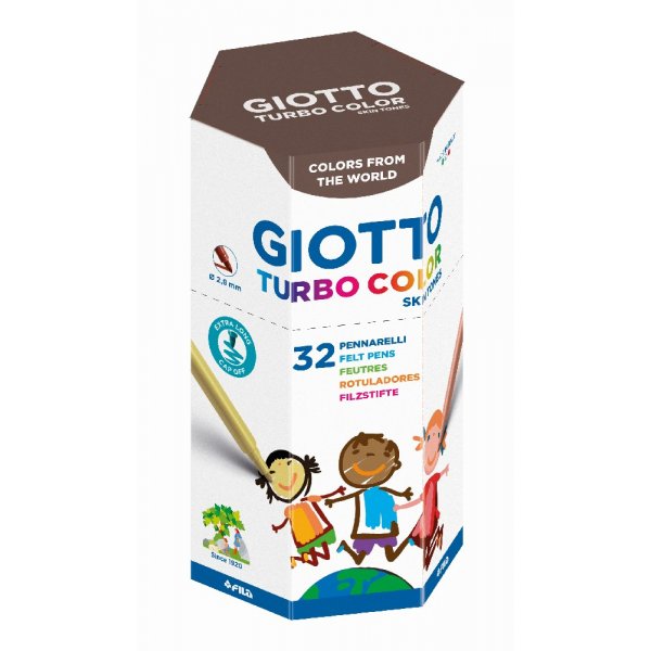 Markierstifte Giotto Turbo Hautfarben - 32er-Pack