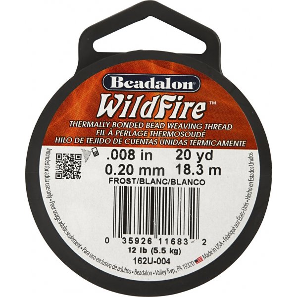 Schmuckfaden - wei - 18 m