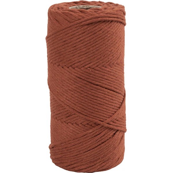 Makramee-Garn - gebranntes Orange - 2 mm - 198 m