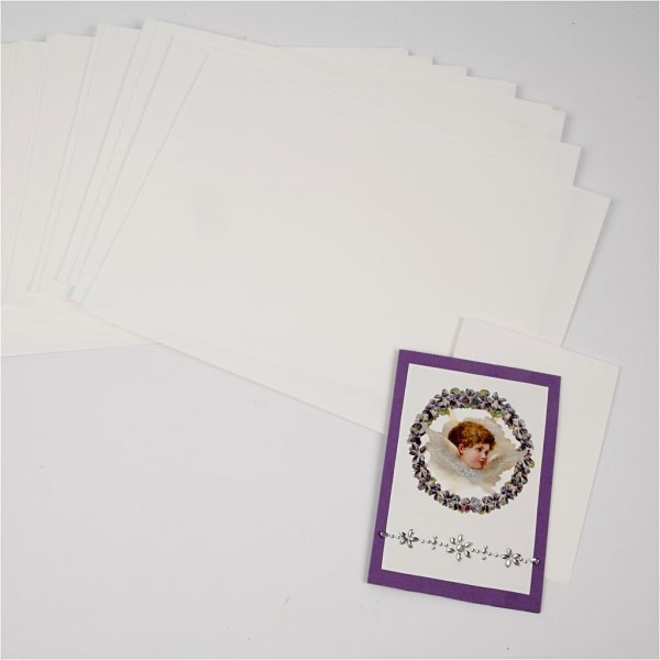 Partypapier/Karton - gebrochenes Wei - A4 - 25 Blatt