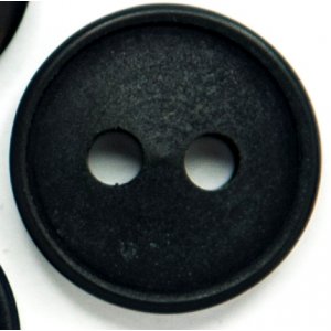 Knopf Oval 2-Loch 11 mm 8 Stück - Dunkelgrau Knopf Oval 2-Loch 11 mm 8 Stück - Dunkelgrau