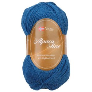 Wikingergarn Alpaka Fein 50g - Blau (622) Wikingergarn Alpaka Fein 50g - Blau (622)
