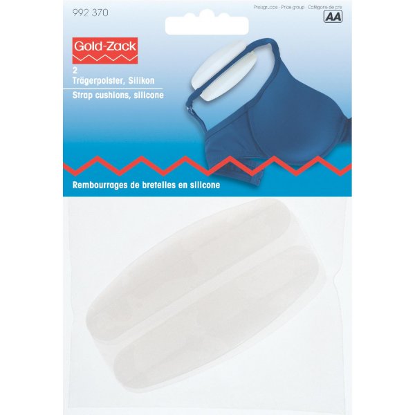 Gurtpolster transparent 100 % Silikon 2 Stk