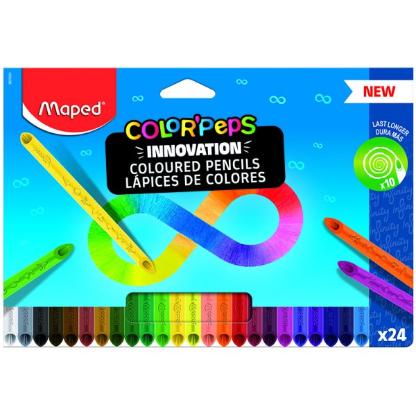 Farbstiftset - Maped - Color'Peps Infinity 24er-Pack