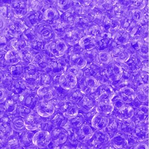 Rocailleperlen transparent - violett Rocailleperlen transparent - violett