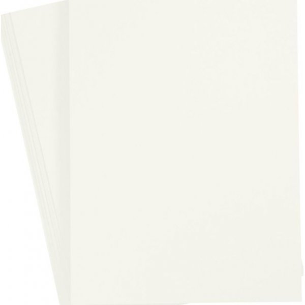 Farbiger Karton - gebrochenes Wei - A4 - 180 g - 20 Blatt