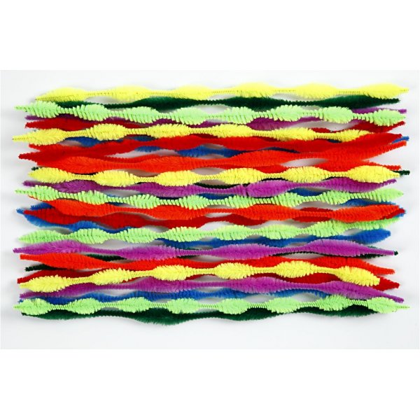 Pfeifenreiniger - gemischte Farben - geformt - 28 Stk