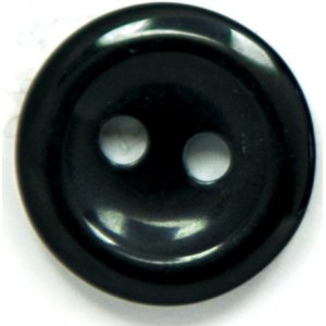 Knopf Rund 2-Loch 13 mm 5 Stück - Schwarz Knopf Rund 2-Loch 13 mm 5 Stück - Schwarz