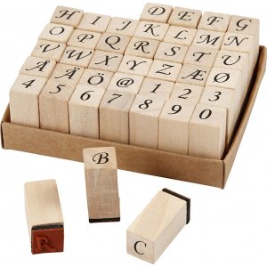 Stempel - Buchstaben und Zahlen - 13 x 13 mm - 42 Stk Stempel - Buchstaben und Zahlen - 13 x 13 mm - 42 Stk