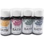 Batikfarbe - Marineblau - Grn - Rosa - Maisgelb - 4x50 ml