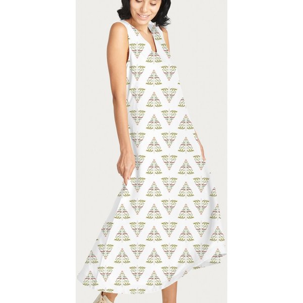 Gemusterter Jersey 145 cm - Krbistanne - Wei