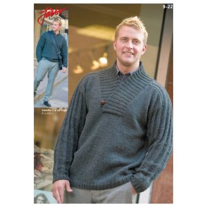 Strickanleitung - Herrenpullover mit Schalkragen Strickanleitung - Herrenpullover mit Schalkragen