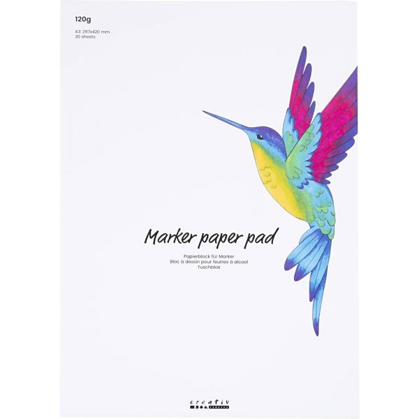 Markierungsblock - wei - A3 - 30 Blatt