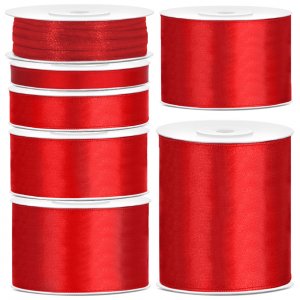 Satinband - 25 m - Rot