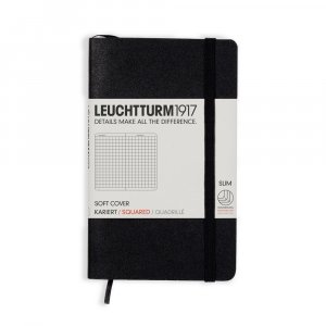 Notizbuch A6 Soft Karo - Schwarz Notizbuch A6 Soft Karo - Schwarz
