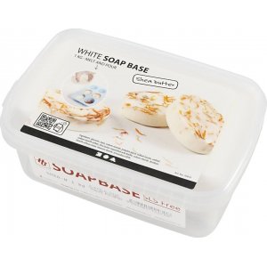 Seifenmasse mit Shea - weiß - 1 kg Seifenmasse mit Shea - weiß - 1 kg