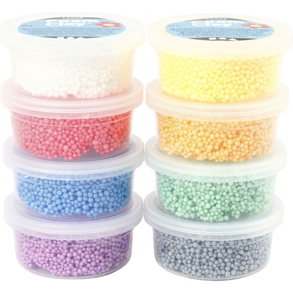 Foam Clay Groe gemischte Farben - 8 x 20 g