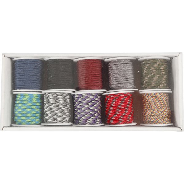 Krawattenschnur - gemischte Farben - 10 x 10 m