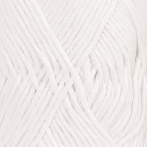 DROPS Cotton Light Uni Color Garn - 50 g - Weiß (02) DROPS Cotton Light Uni Color Garn - 50 g - Weiß (02)