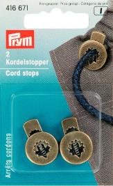 Kordelstopper Zinkdruckguss rund Messing antik 2 Stk Kordelstopper Zinkdruckguss rund Messing antik 2 Stk
