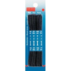 Runde Schnürsenkel 5mm 150cm CO schwarz 2 Stk Runde Schnürsenkel 5mm 150cm CO schwarz 2 Stk